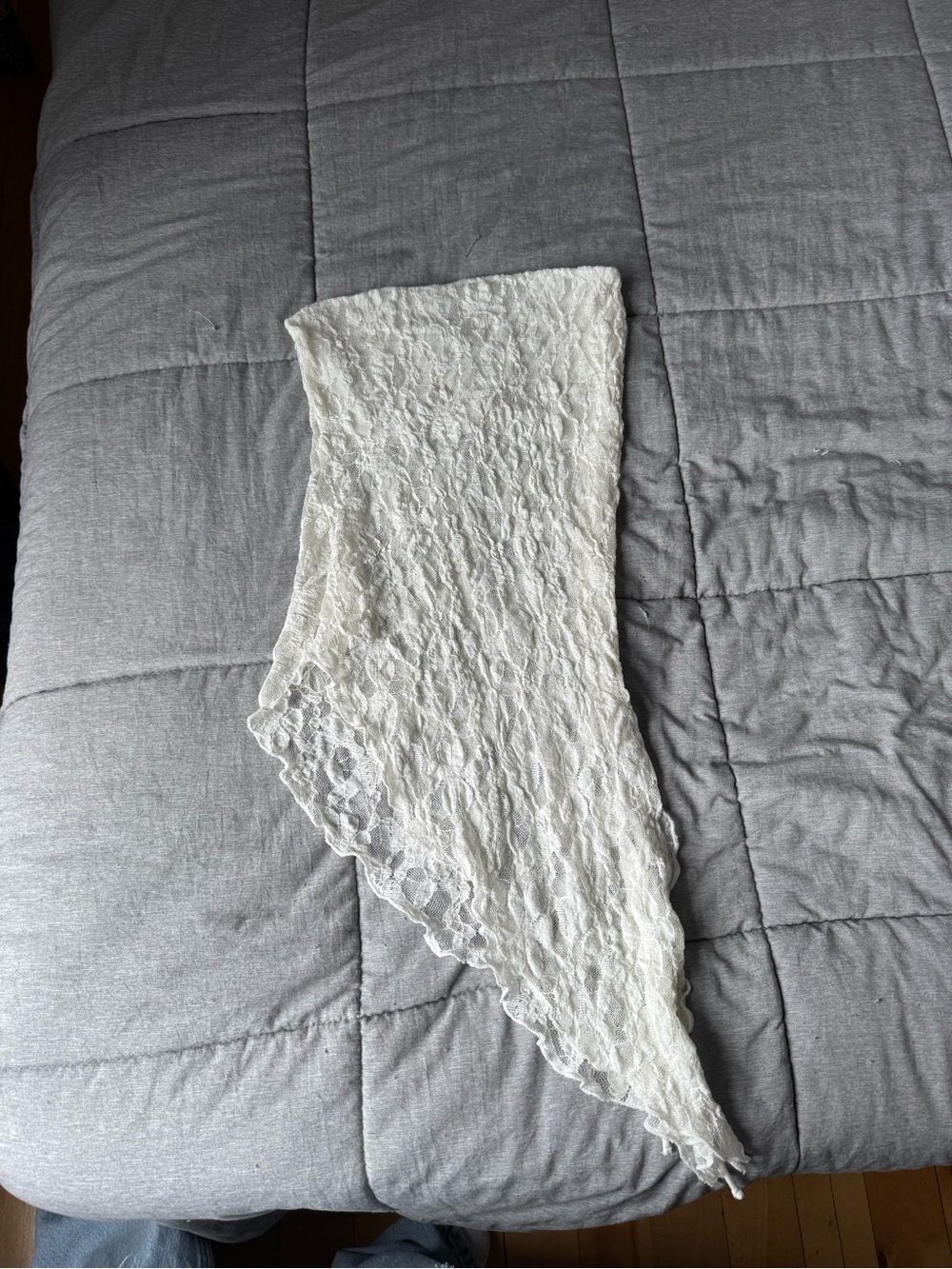 White Lace Asymmetric top